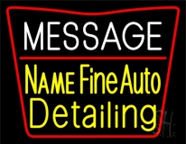 Custom Auto Detailing Neon Sign
