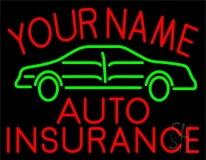 Custom Auto Insurance Car Logo Neon Sign