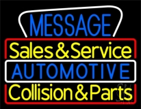 Custom Automotive Service Parts Neon Sign