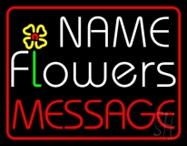 Custom Flowers Message Neon Sign