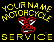 Custom Motorcycle Service 1 Neon Sign