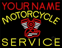 Custom Motorcycle Service Neon Sign