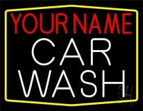 Custom Name Car Wash 2 Neon Sign