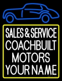 Custom Sales And Service Neon Sign