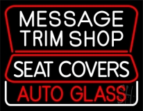 Custom Shop Auto Glass Neon Sign
