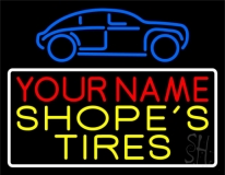 Custom Tires Neon Sign