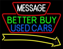Custom Used Cars Neon Sign