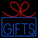 Gifts Blue Border Neon Sign
