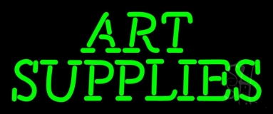 Green Art Supplies 1 Neon Sign