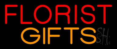Red Florist Gifts Neon Sign