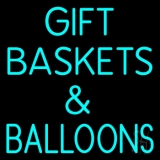 Turquoise Gift Baskets Balloons Neon Sign
