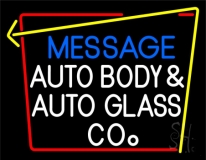 Custom Auto Body And Glass Neon Sign