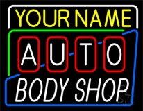 Custom Auto Body Shop Neon Sign