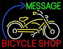 Custom Bicycle Shop 2 Neon Sign