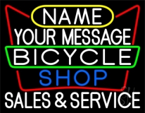 Custom Bicycle Shop Sales Service Neon Sign