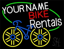 Custom Bike Rentals Neon Sign