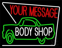 Custom Body Shop Car Logo 1 Neon Sign