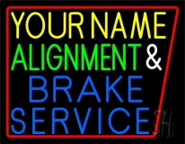Custom Brake Service Neon Sign