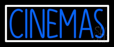 Blue Cinemas Neon Sign
