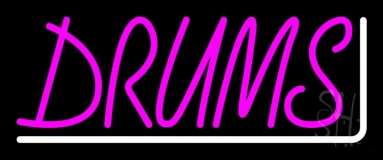 Pink Drums 2 Neon Sign