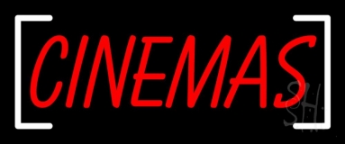 Cinemas Red Neon Sign
