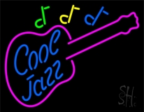 Cool Jazz Guitar 1 Neon Sign