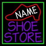 Custom Purple Shoe Store Neon Sign