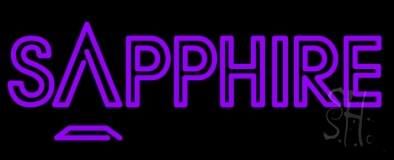 Sapphire Purple Neon Sign