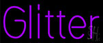 Purple Glitter Neon Sign
