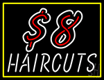 8 Haircuts Neon Sign