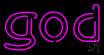 Pink God Neon Sign