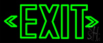 Green Exit Neon Sign