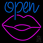 Open Lip Neon Sign