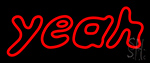 Red Yeah Neon Sign