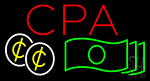 Cpa Dollars And Cents Red Neon Sign