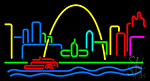 St Louis Skyline Neon Sign