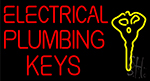 Electrical Plumbing Keys Neon Sign