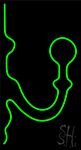 Green Chandelier Logo Neon Sign
