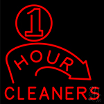 Hour Cleaners Neon Sign