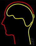 Human Head Neon Sign