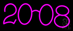 Pink 2008 Neon Sign