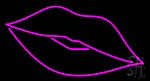 Pink Lips Neon Sign