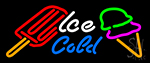 Ice Cold Treats Neon Sign
