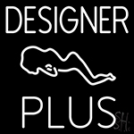Designer Plus Girl Neon Sign