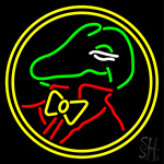 Gator Face Man Neon Sign
