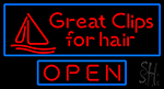 Great Clips For Hair Neon Sign