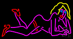 Sleeping Sexy Girl Neon Sign