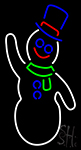 Snowman Neon Sign