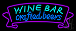 Wine Bar Crafted Beer Neon Sign