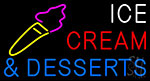 Ice Cream And Desserts Neon Sign